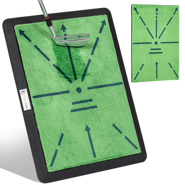 Pathfinder Hitting Mat-Golf Training Mat for Swing Path Feedback, Advanced Guides and Rubber Backing for Stability, Ideal for Hitting, Chipping, and Swing Path Detection, Extra Replaceable Mat